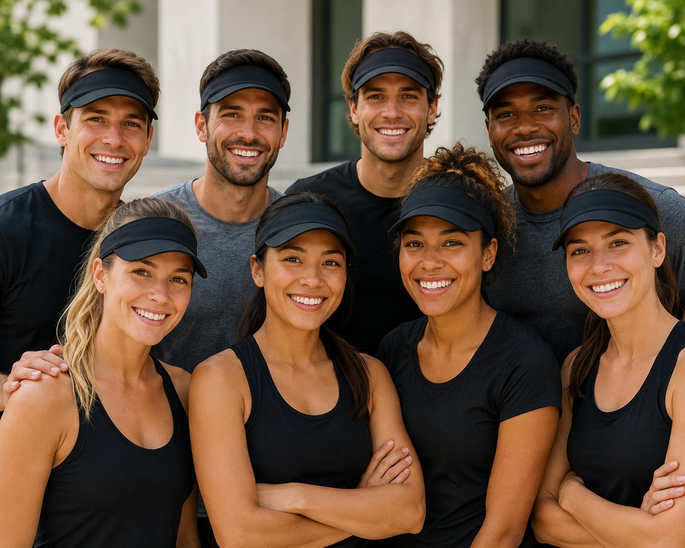 Black Visors Tennis Visors Customization Available