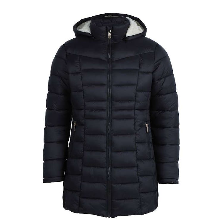Women's Three-Quarter Quilted Jackets Black S-XL 3