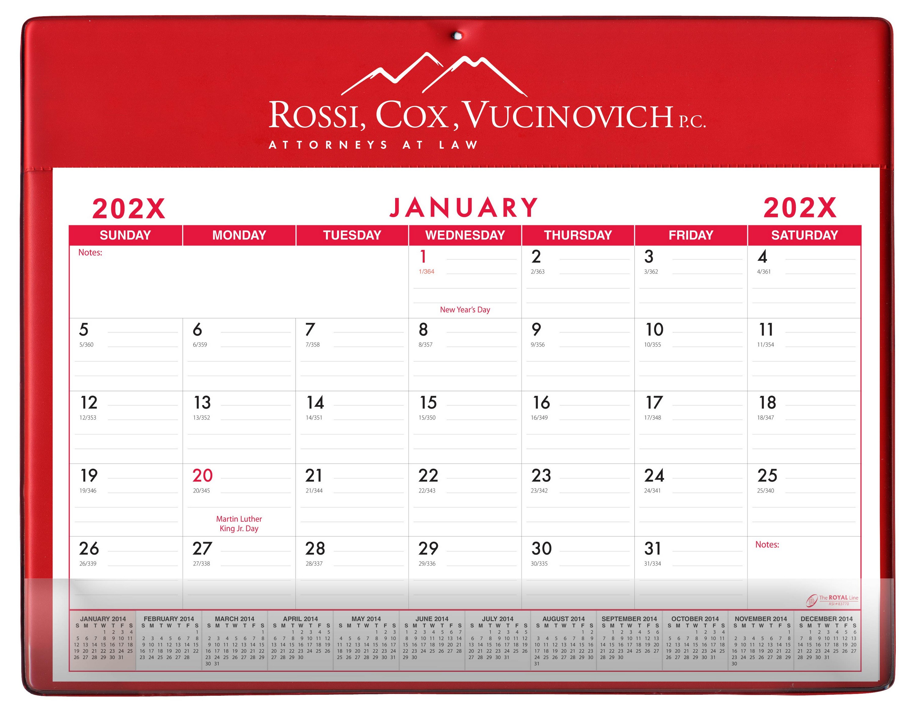Super Economy Calendar Pad