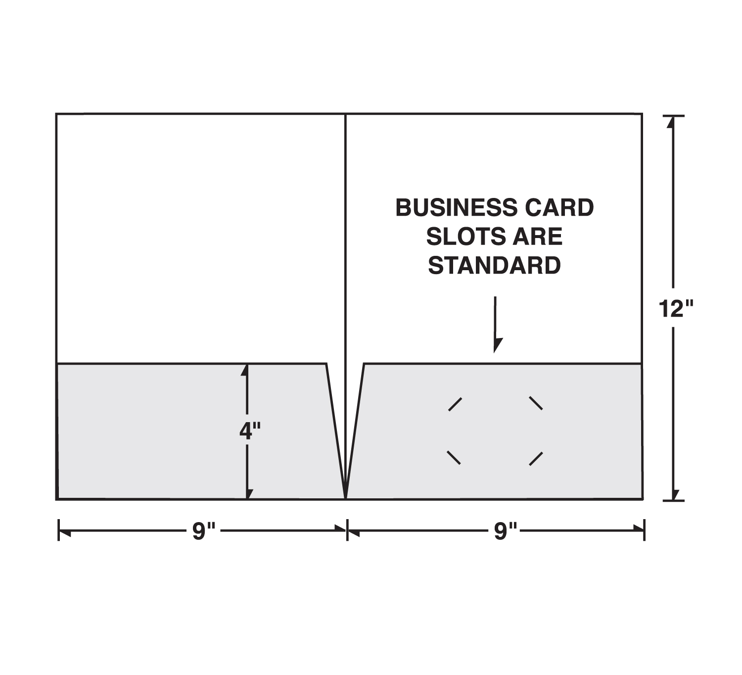 Quick Ship Foil Stamped Linen Pocket Folders 21