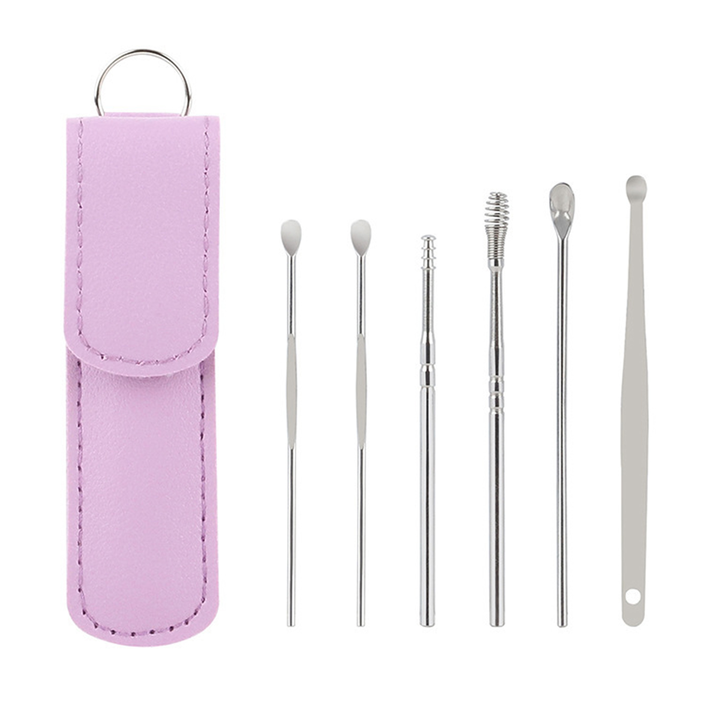 Stainless Steel Ear Cleaner Set With Case 10