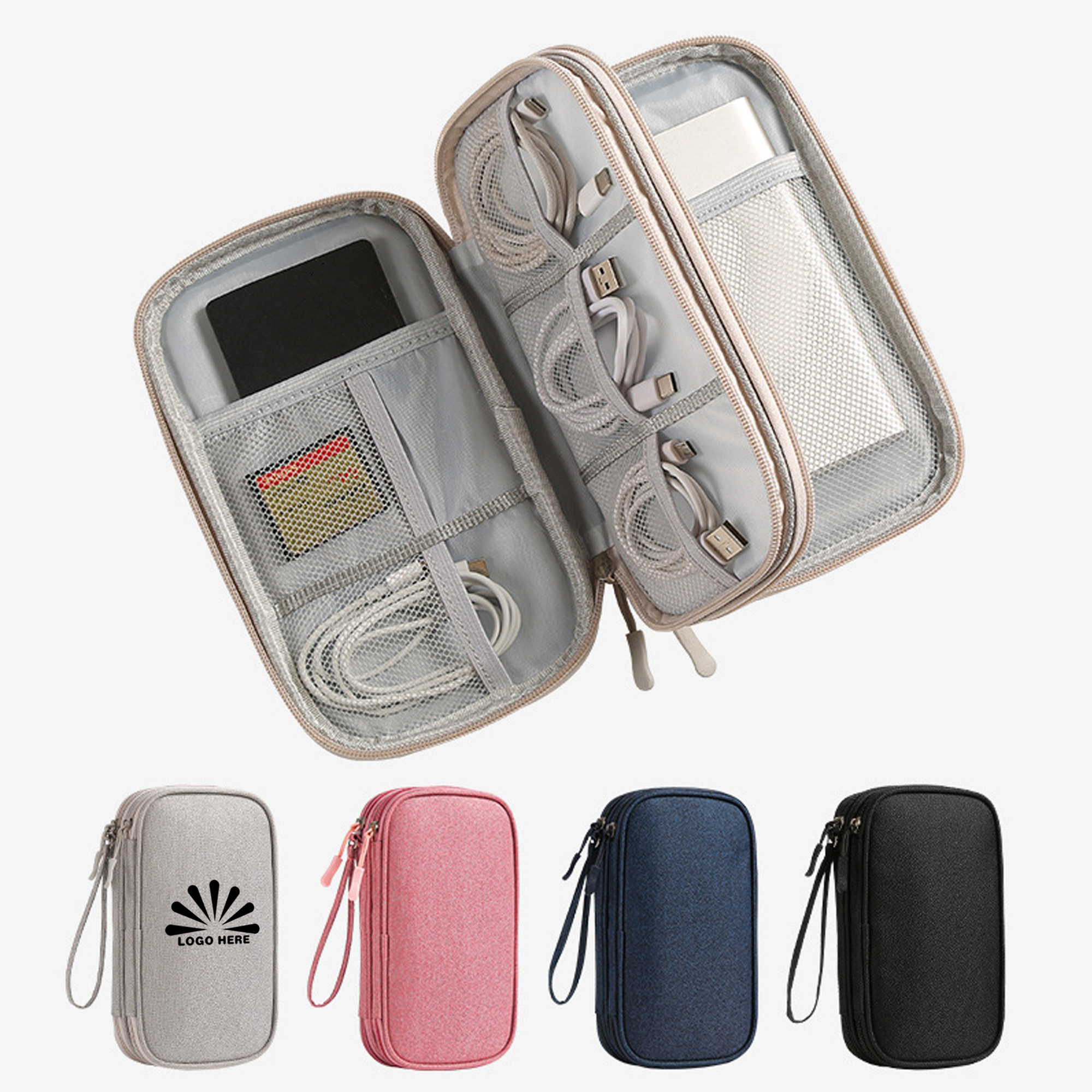 Double Layer Waterproof Electronics Organizer Bag 3
