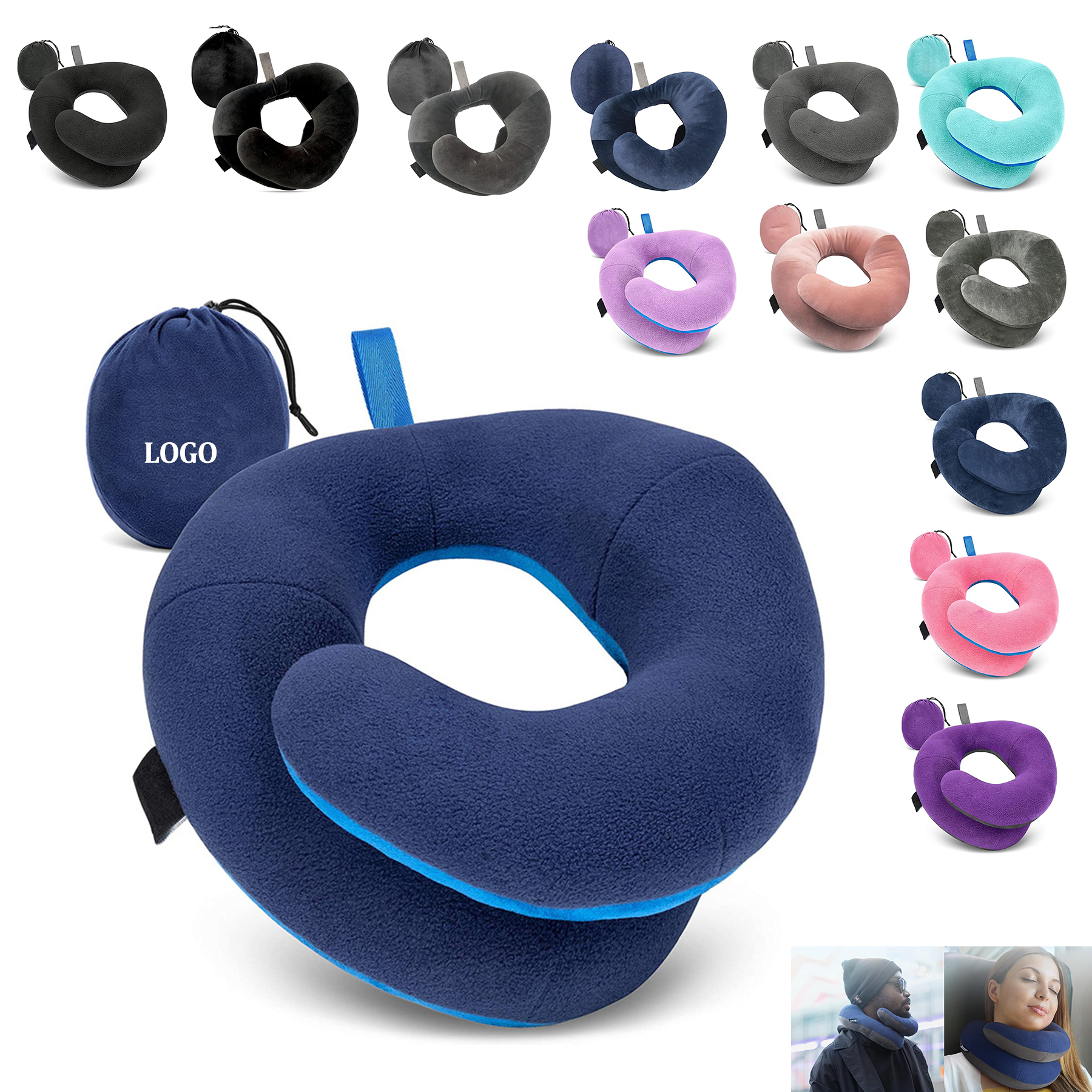 Long Distance Travel Dual Support Neck Pillow 30