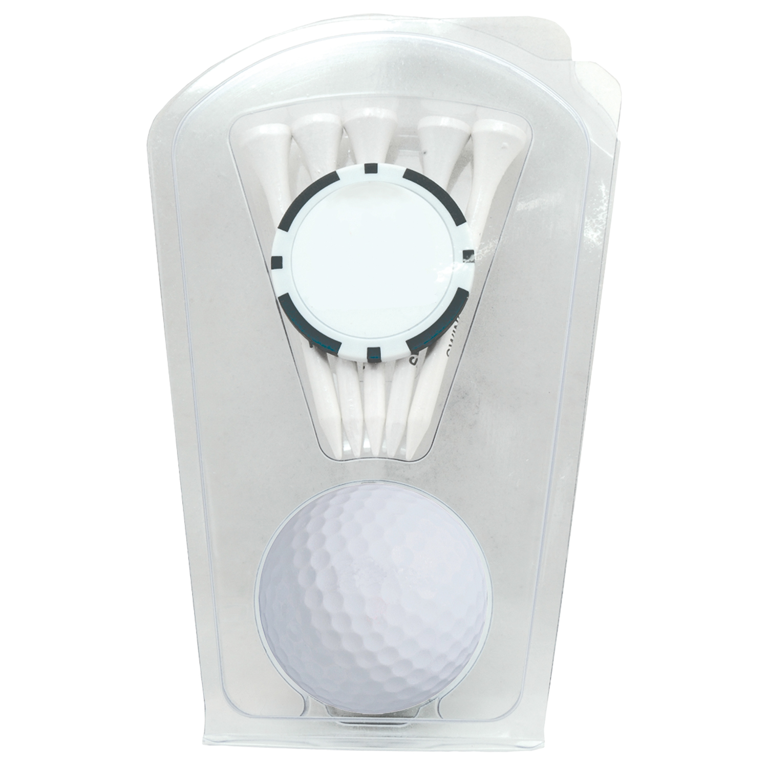 1-Ball 1-Poker Chip 5-Tee Clam 5