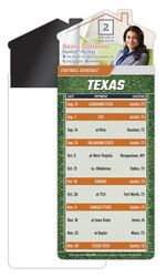 Magna-Card House Shape Magnet Football Schedules (3.5x9)
