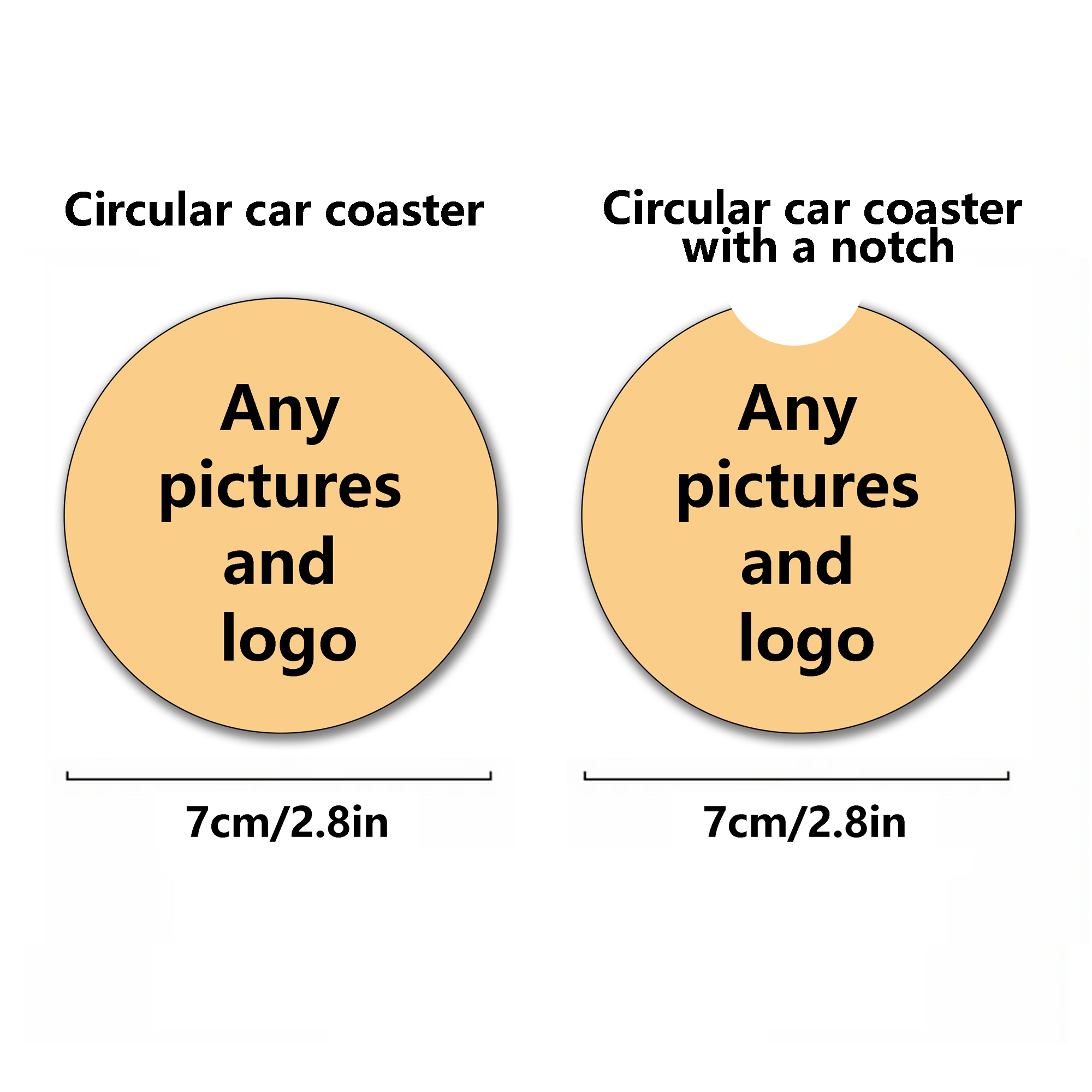 Custom Non-Slip Car Cup Mats & Gift Set 5