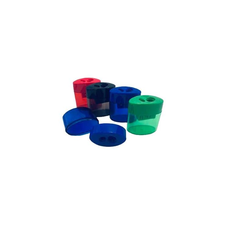 Dual Hole Pencil Sharpeners - Assorted Colors 3