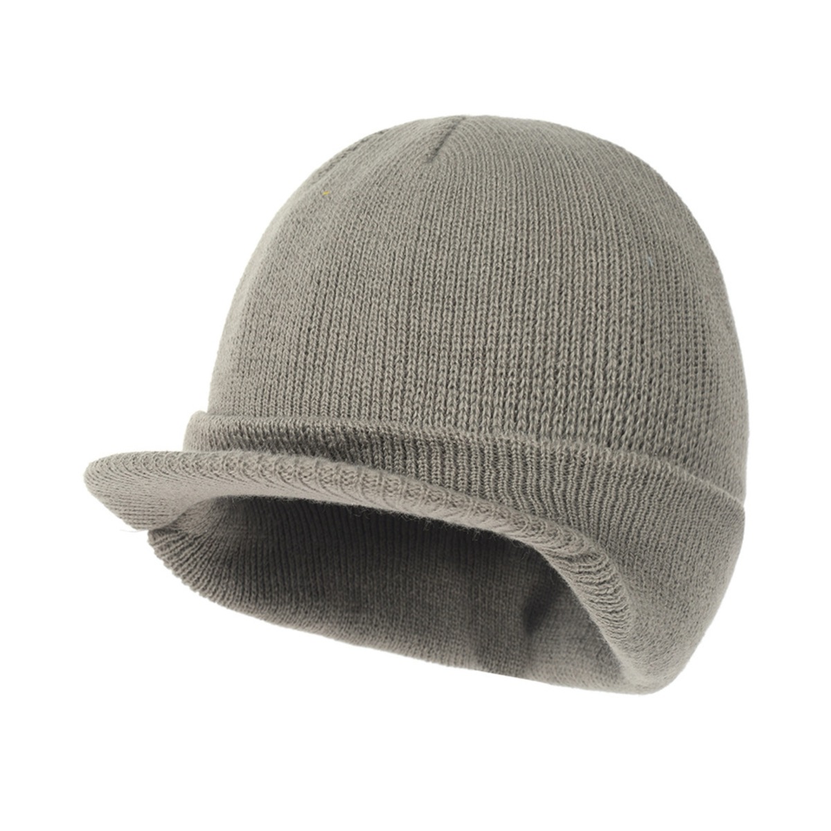 Classic Men's Knit Beanie with Brim for Cold Weather 17