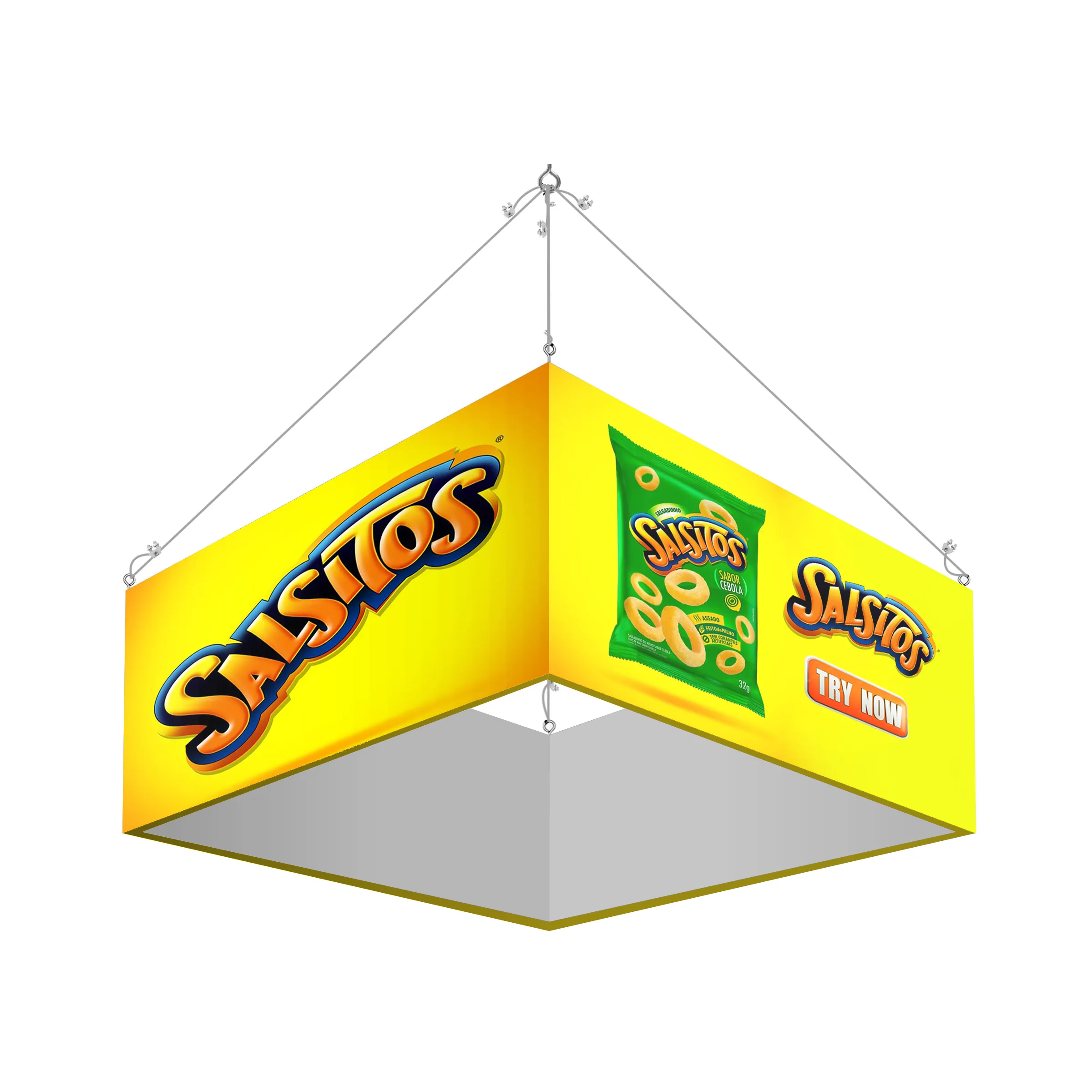 10' Rectangular Hanging Banner Kit (Hardware + Banner)
