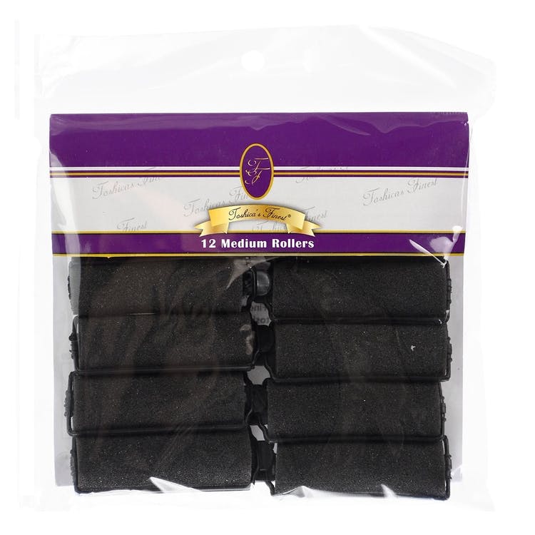Medium Foam Rollers - Black 12 Pack 2
