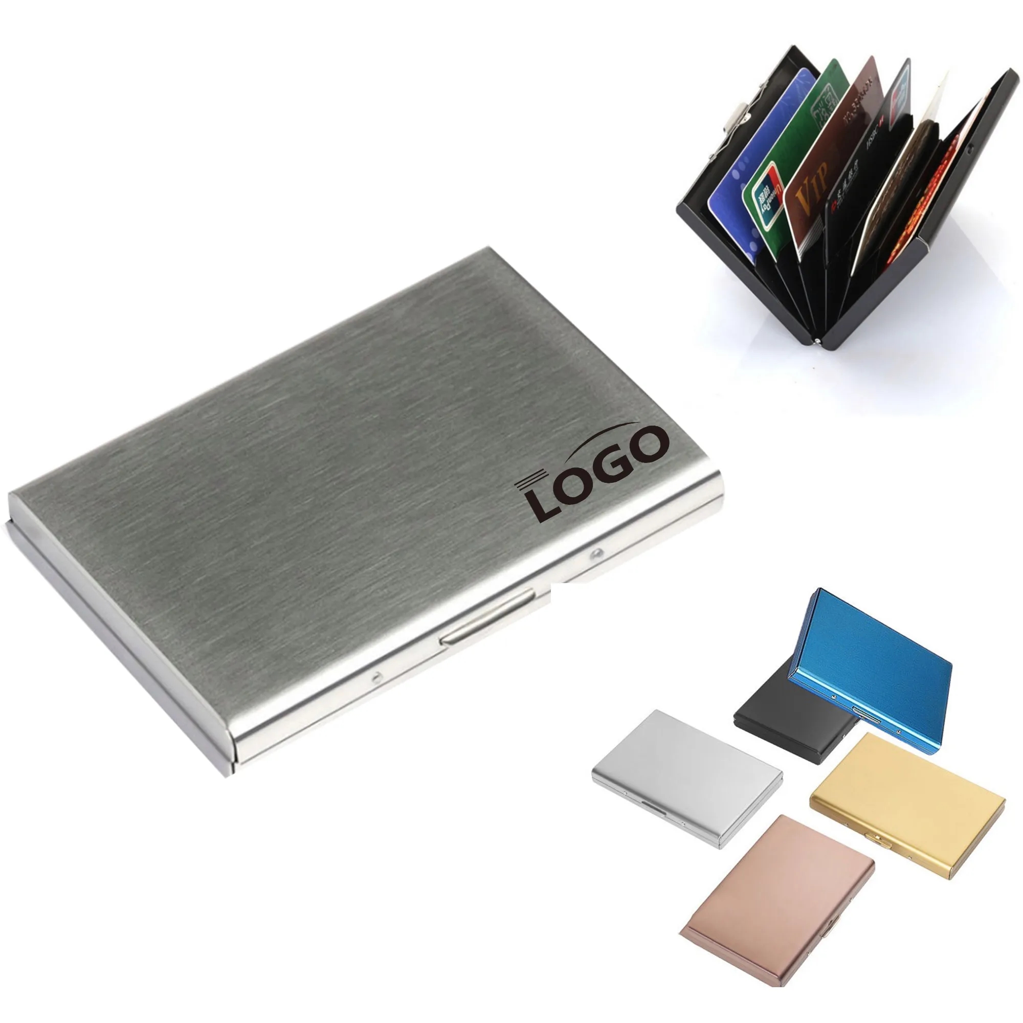 Stainless Steel Credit Card Wallet Case MOQ 10pcs 7