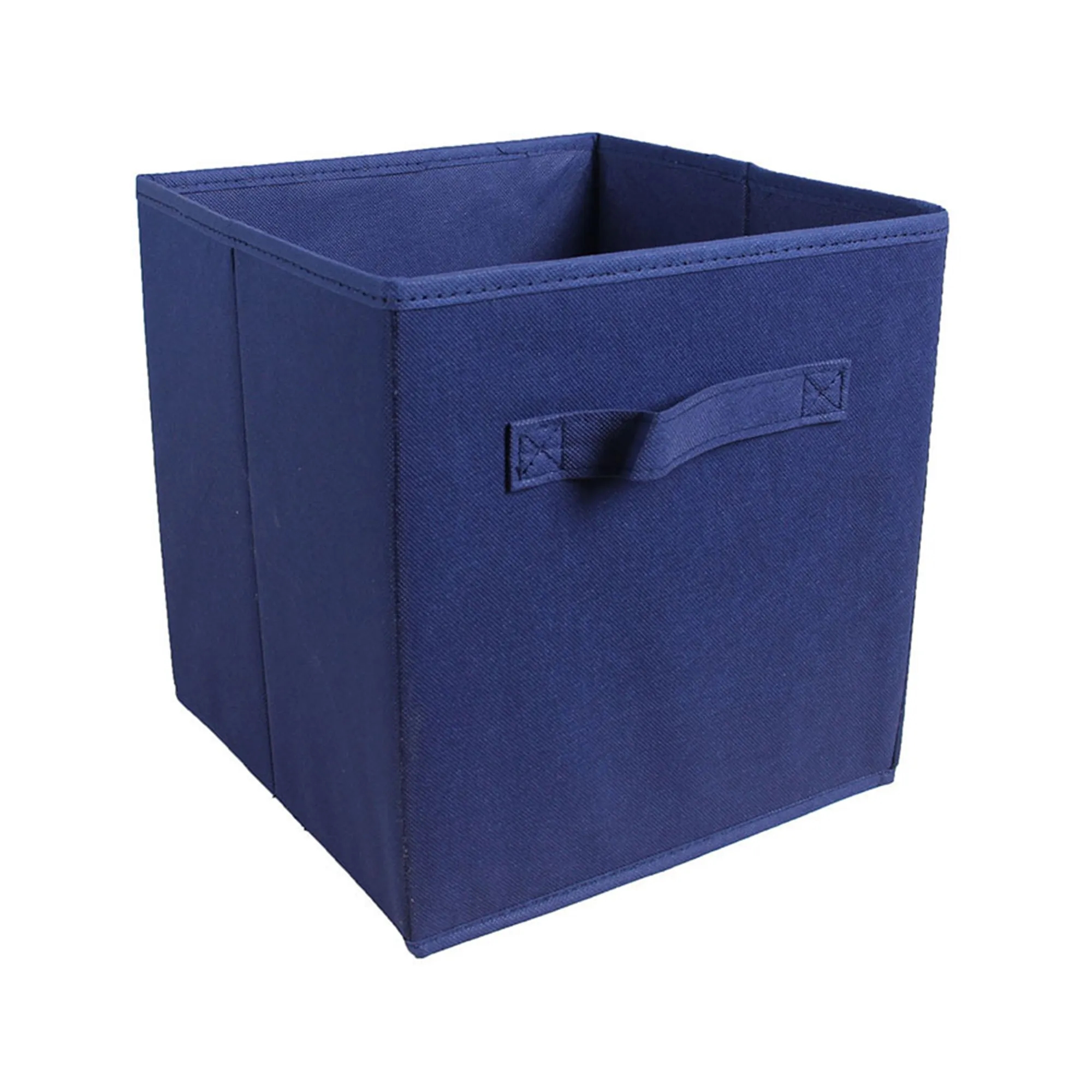 MOQ50 11" Square Non-Woven Folding Storage Box With Handle 34