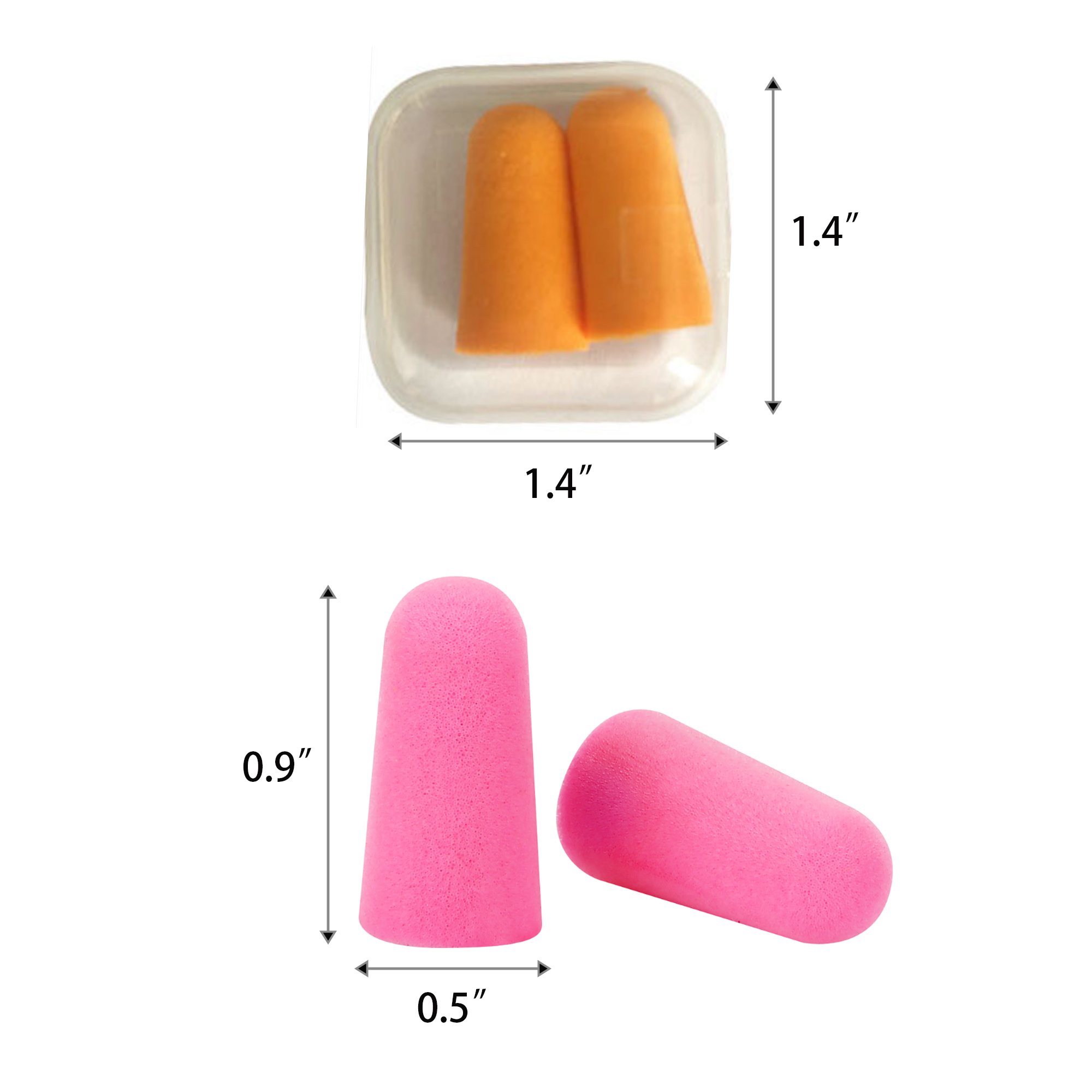 Soft Foam Earplugs In Reusable Case 9
