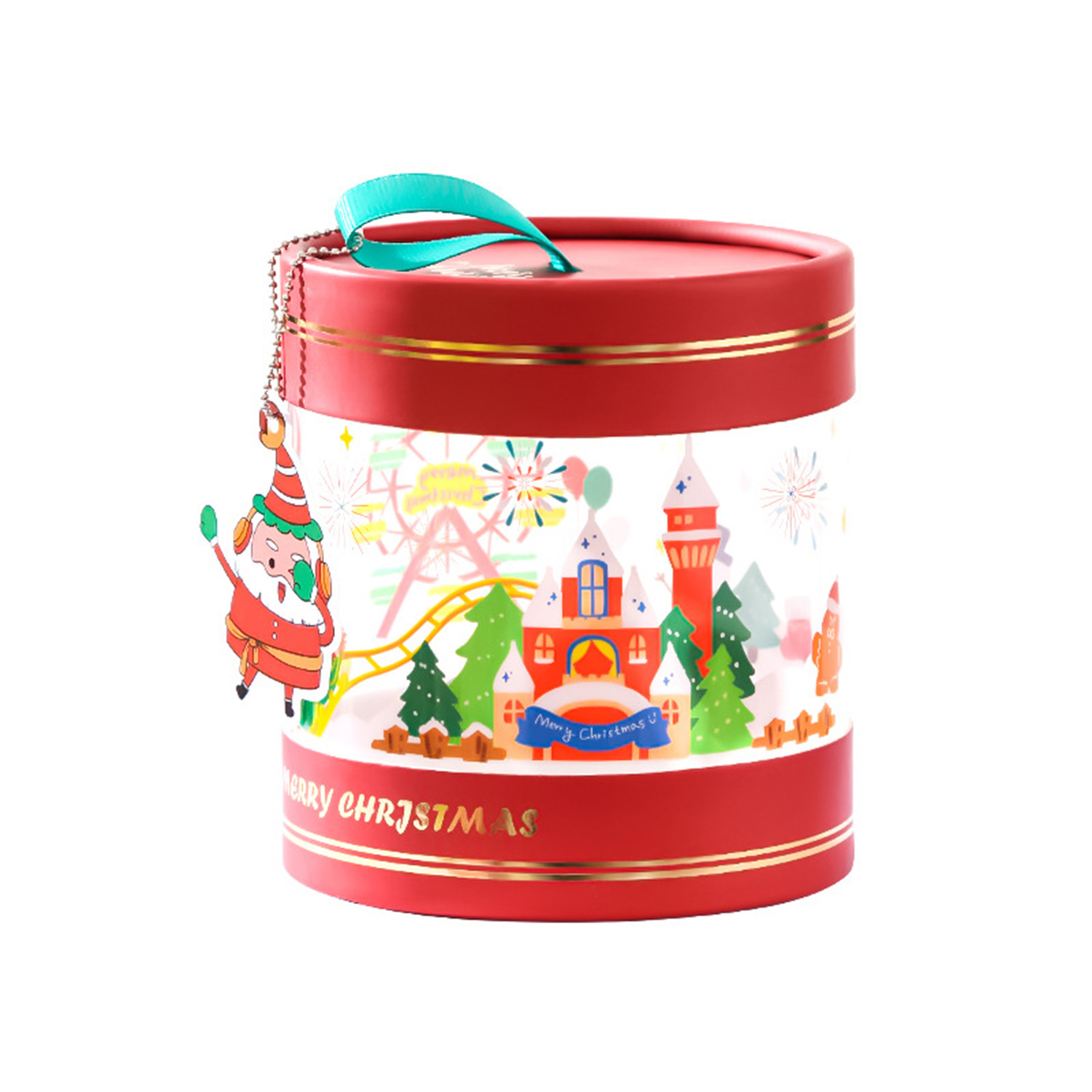 Flat-Pack Party Favor Boxes - Transparent Treat Boxes for Holiday Gifting