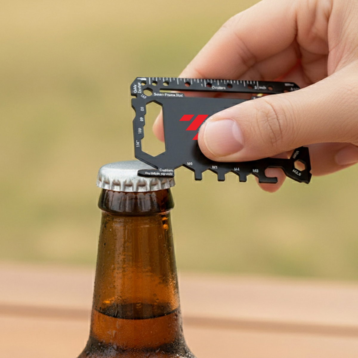 GearCard 46-in-1 Super Tool Card – Stainless Steel Multi-Tool with Hex Wrenches & Openers 12