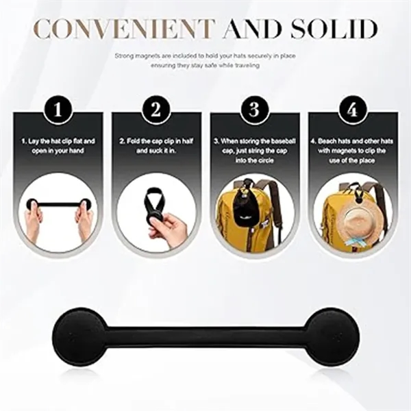 Magnetic Hat Clip For Travel On Bag,Fashionable Travel Acces 5