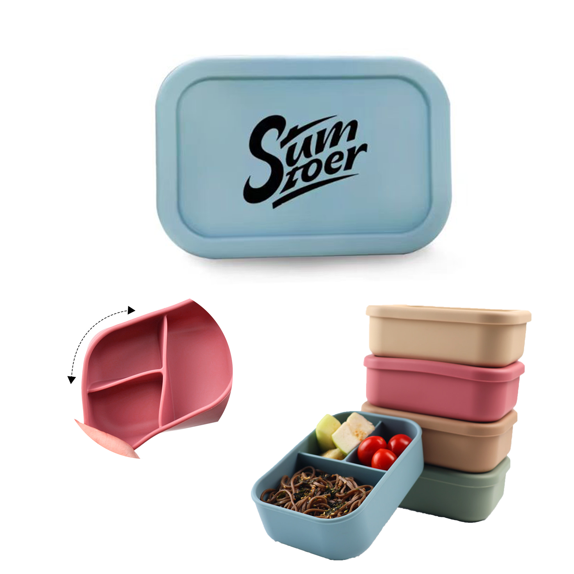 Silicone Lunch Bento Box