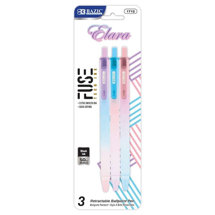Gel Ink Ballpoint Pen 3 Pack 3