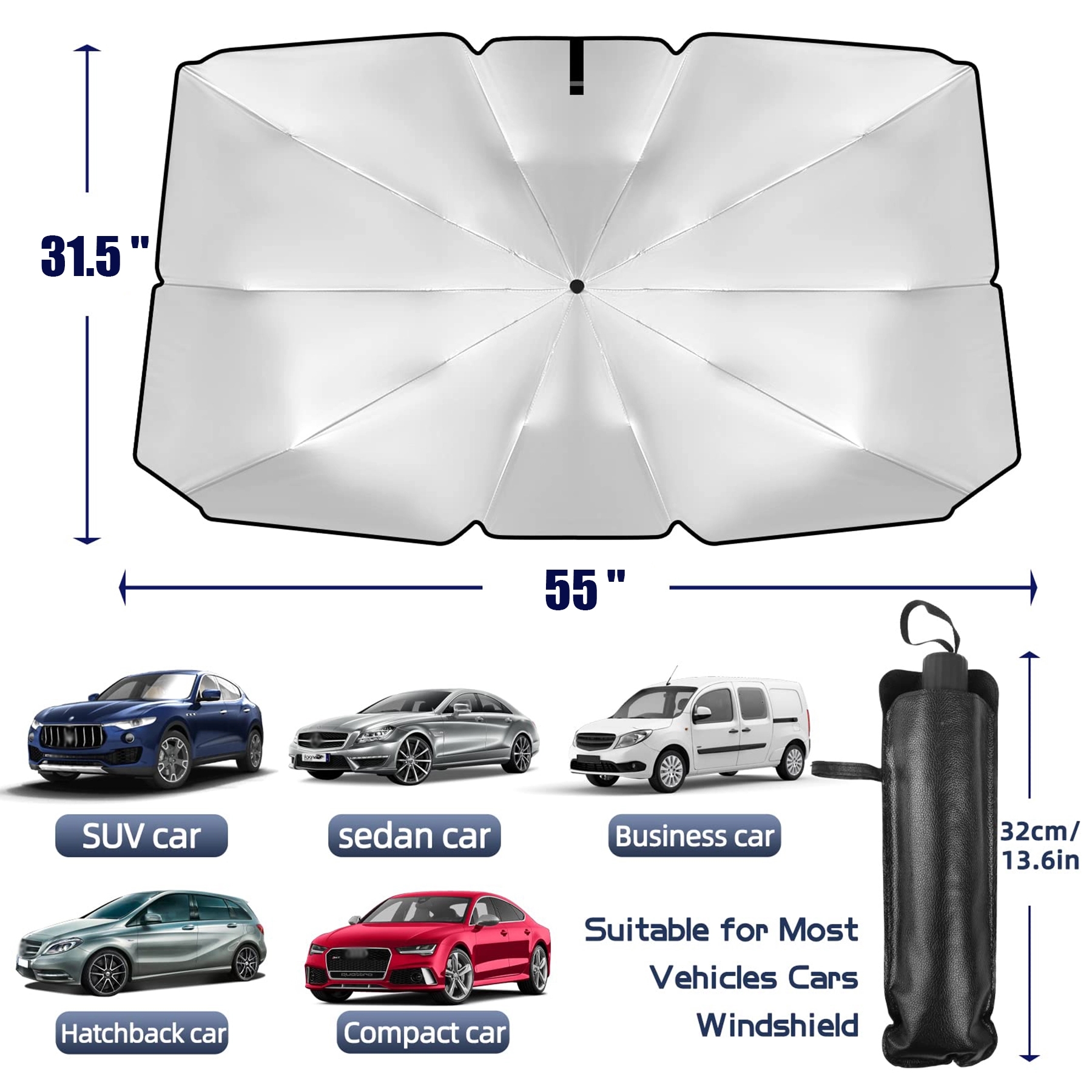 Automotive Windshield Sunshades Car Umbrella 14