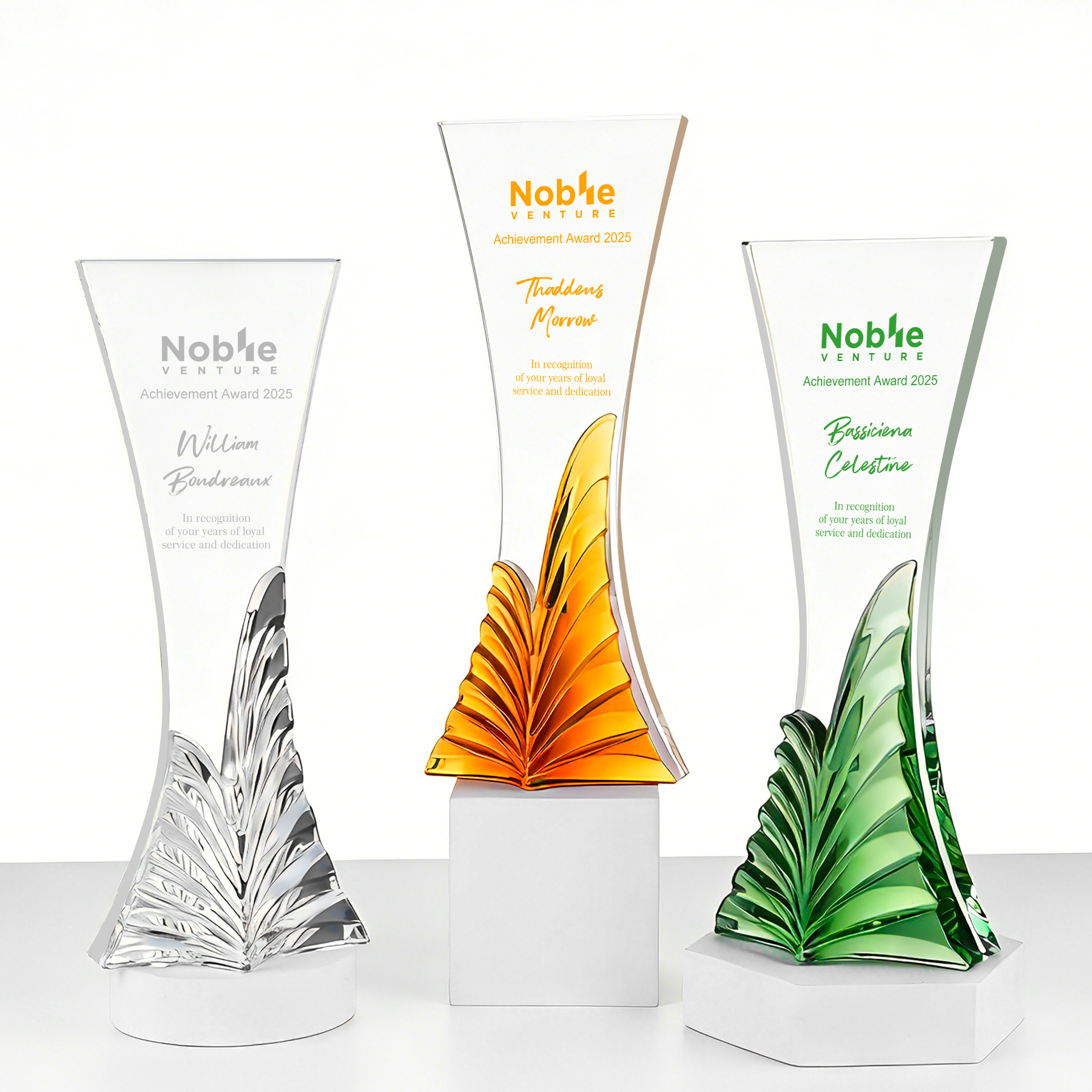 Elegant Crystal Trophy Award
