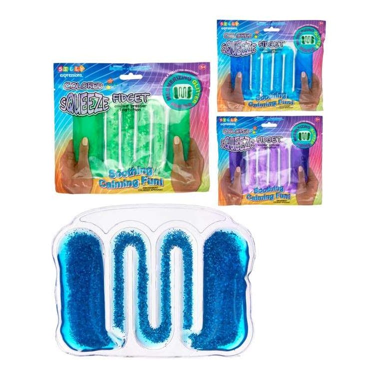 Glitter Squeeze Tube Toys - Assorted 3
