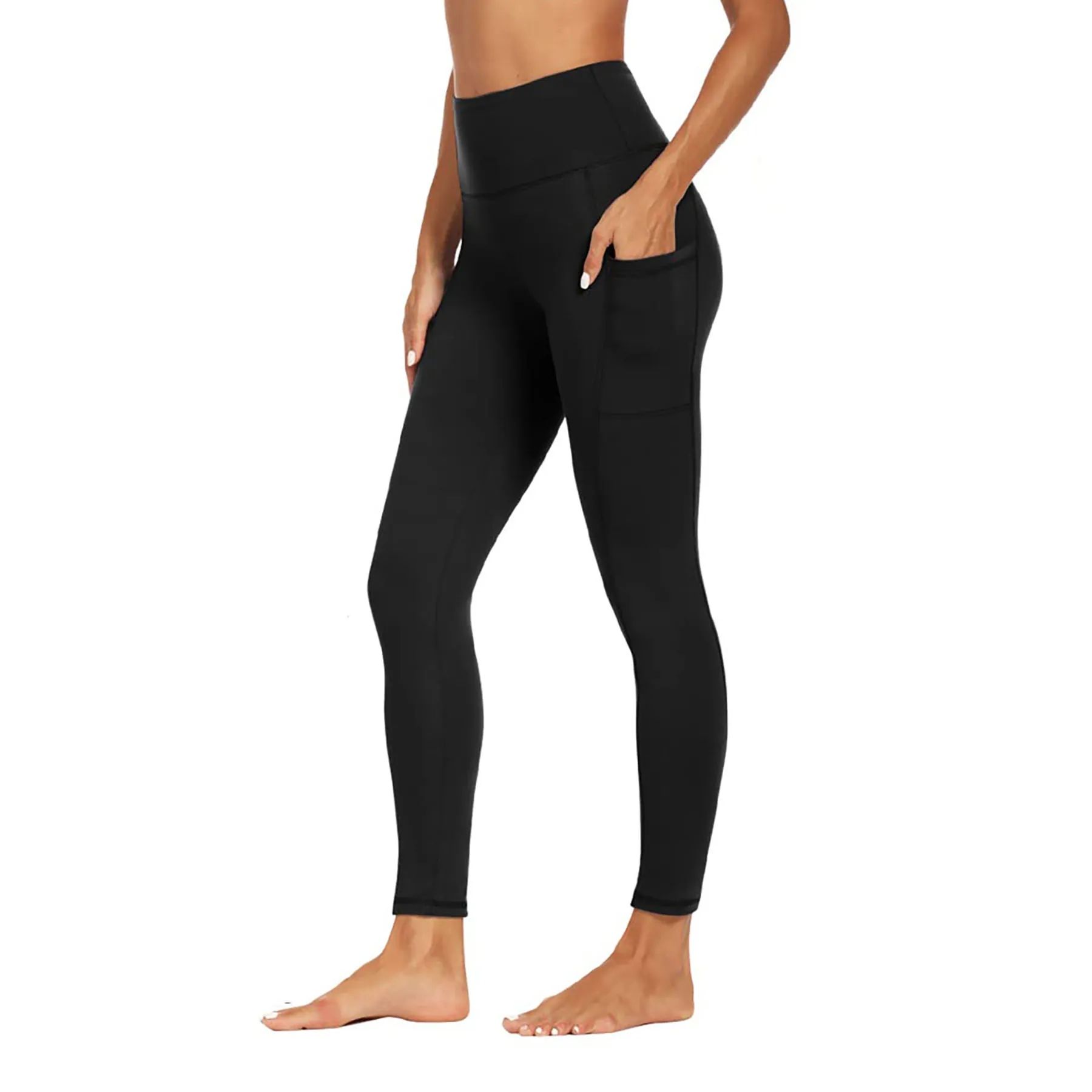 Thick High-Waisted Yoga Belt with Pocket  Sports  for Women 31