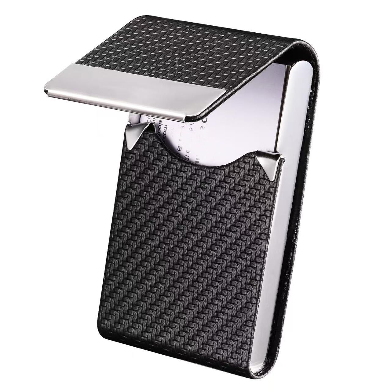 Slim Metal PU Business Card Case