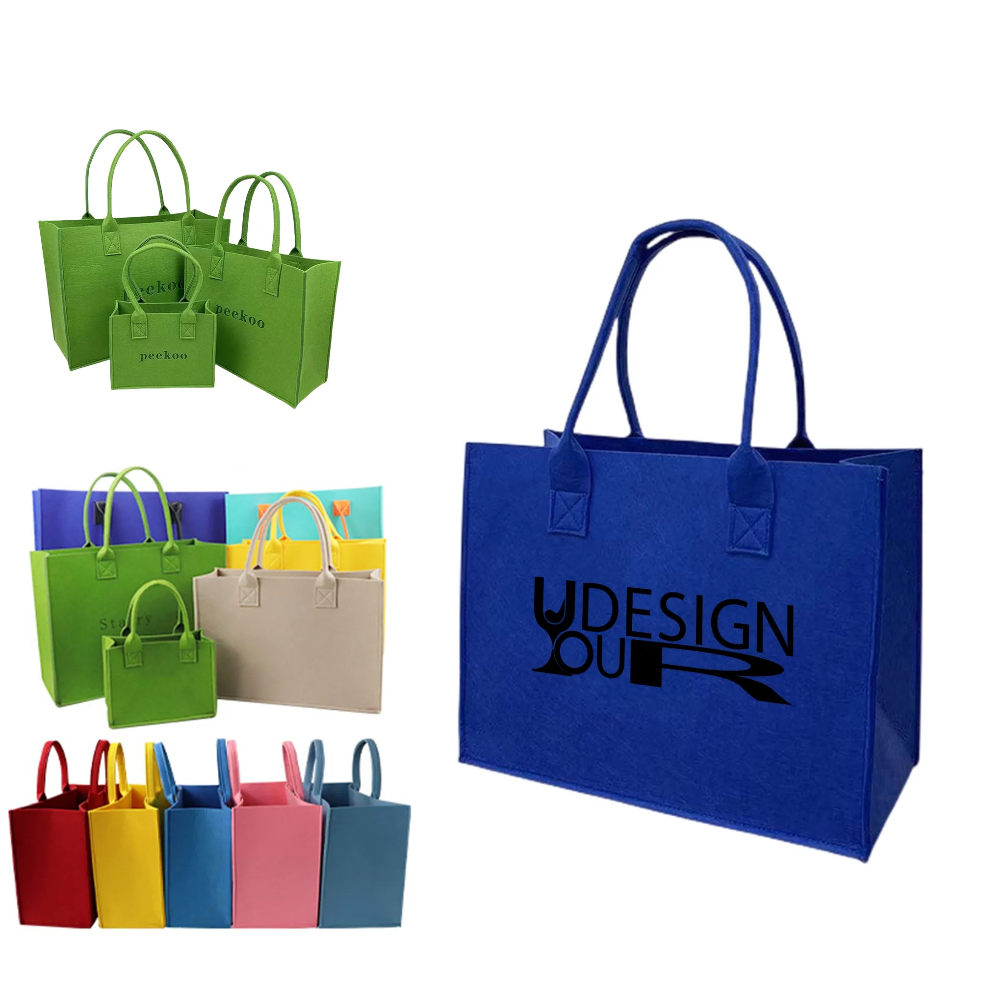 Felt Tote Bag, custom tote bag with logo imprint 4