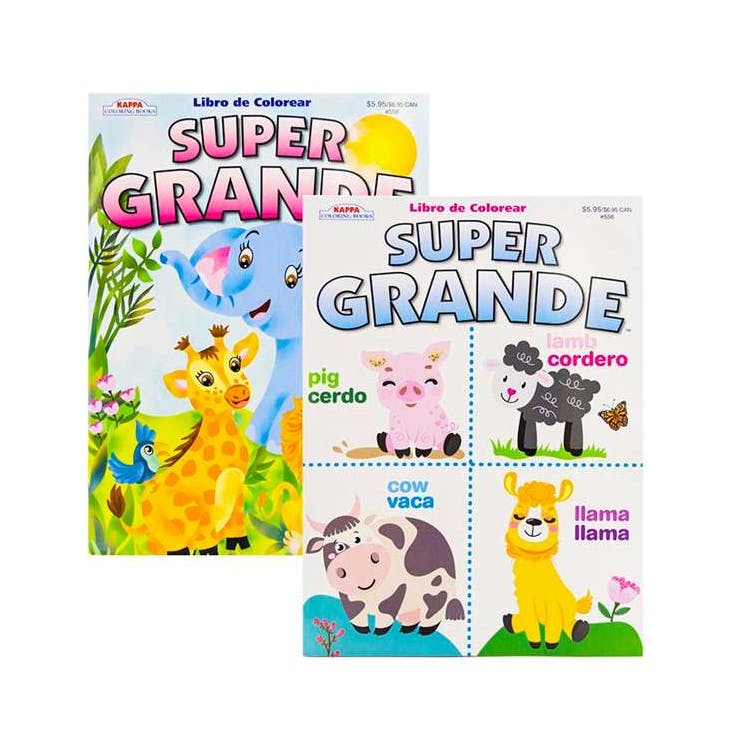 Super Grande Bilingual Coloring Books 80 Pages 3