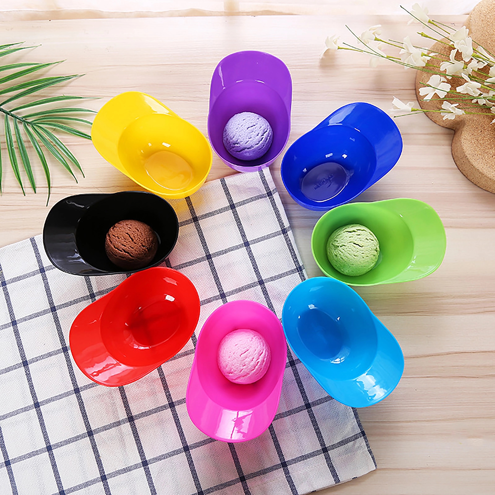 8oz Baseball Hat Ice Cream Dessert  Bowls 10