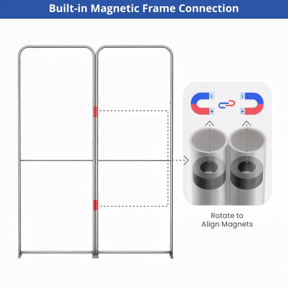 16.4x16.4ft Magnetic Modular Fabric Displays - Island Shape 22