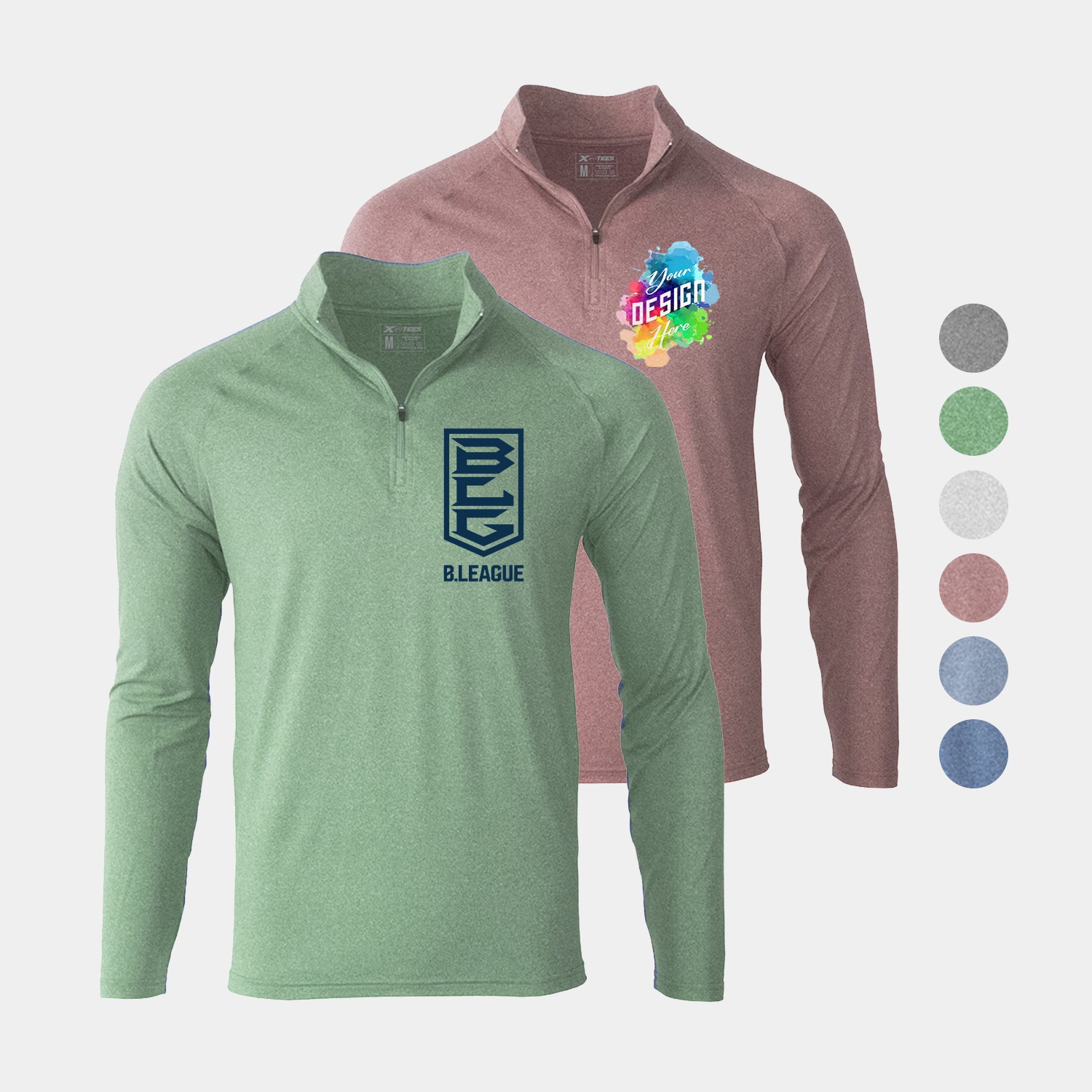 Evo Heather Men’s Performance 1/4 Zip