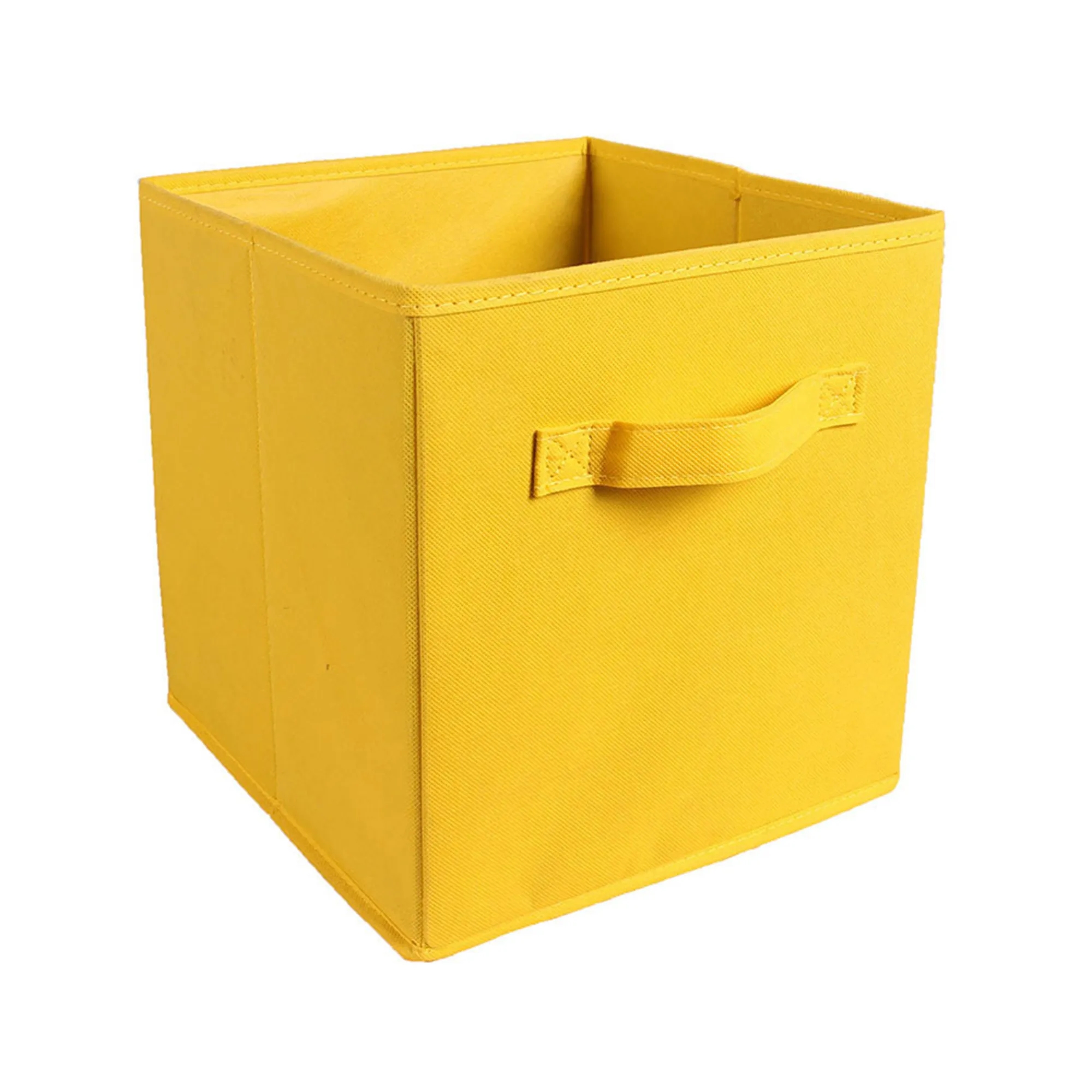 MOQ50 11" Square Non-Woven Folding Storage Box With Handle 29