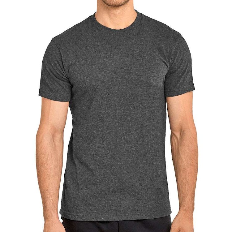 Men's Crew Neck T-Shirts - Charcoal Small Heavyweight 3