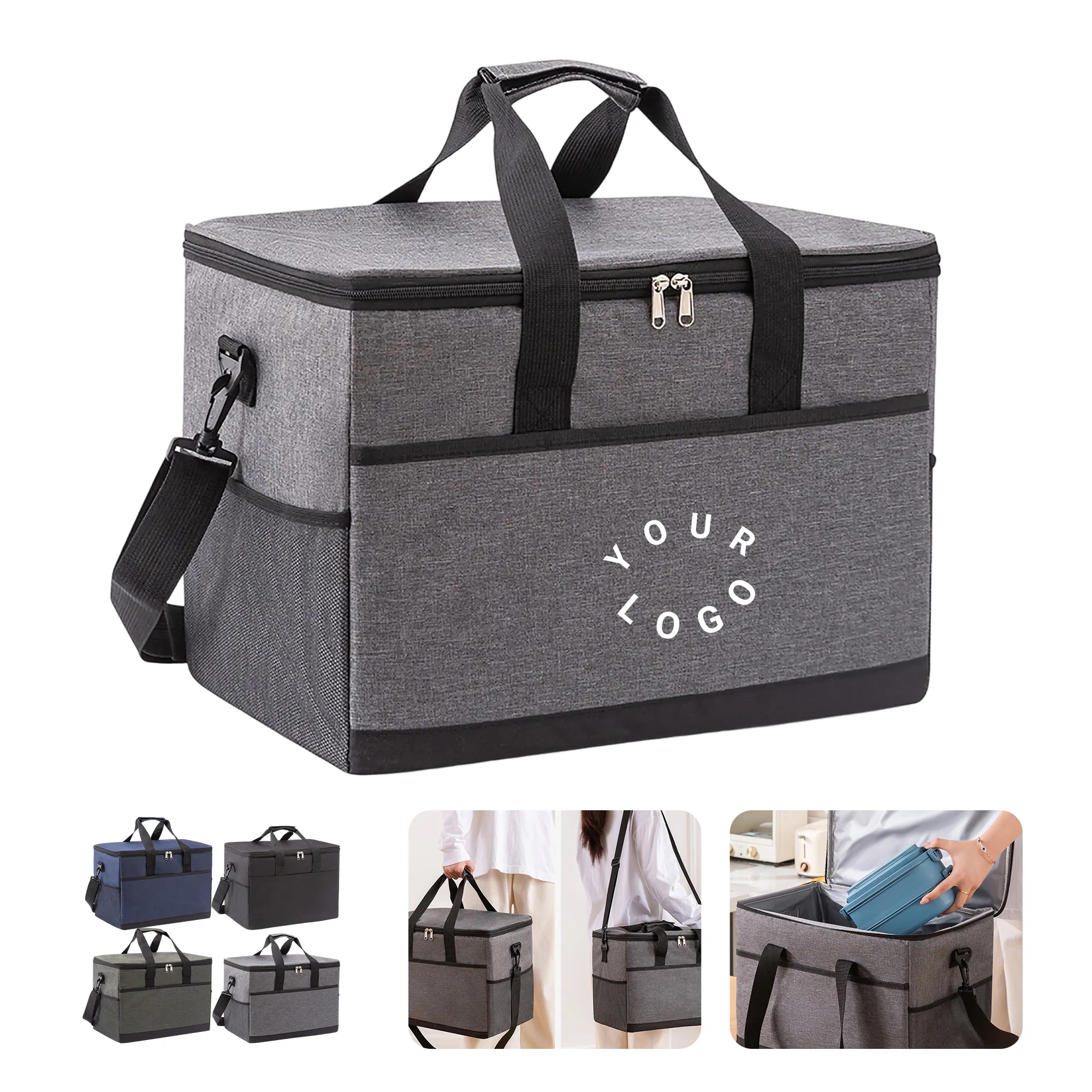 Compact Oxford Cooler Bag with Waterproof EVA Lining