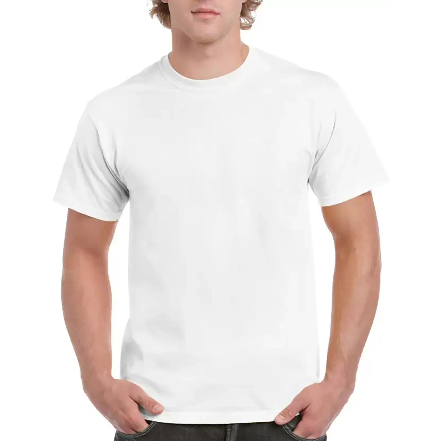 100% Cotton Crew Neck T-shirt Men's 23