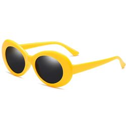 Oval Sunglasses for Women Men Retro Glasses