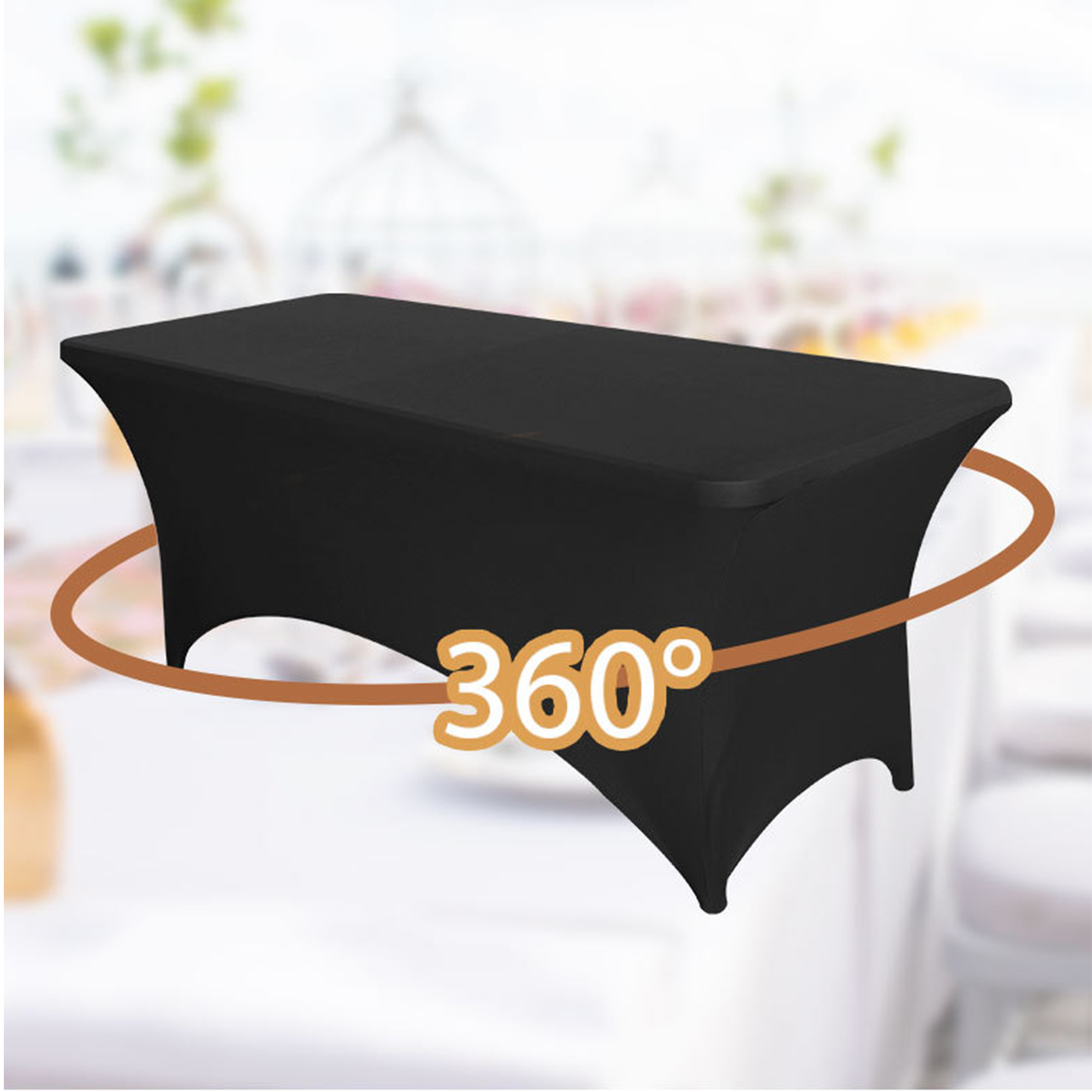 6FT Stretchable Table Cover for Event and Hotel Use 10
