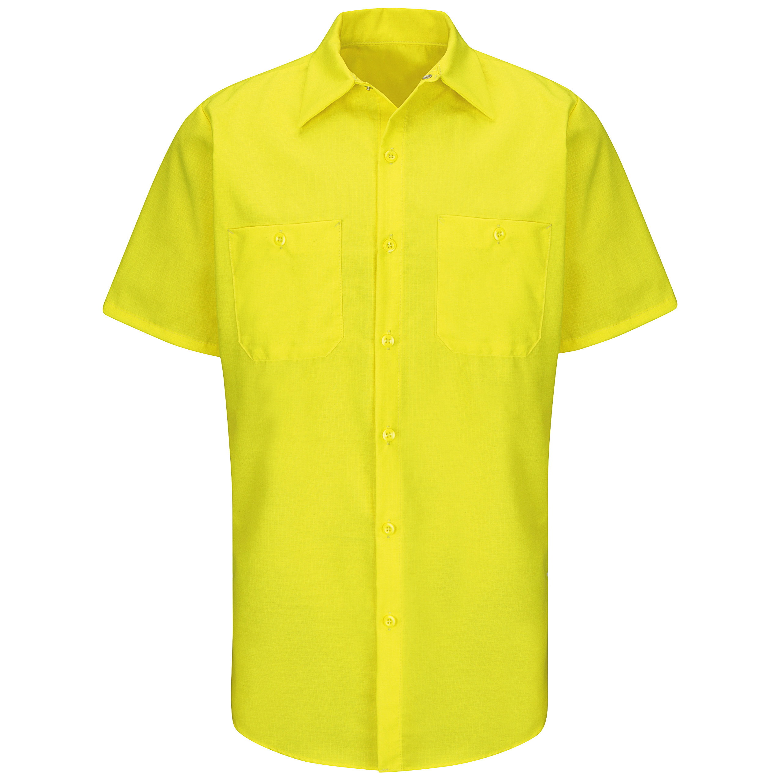 Red Kap® Short Sleeve Enhanced Visibility Ripstop Work Shirt