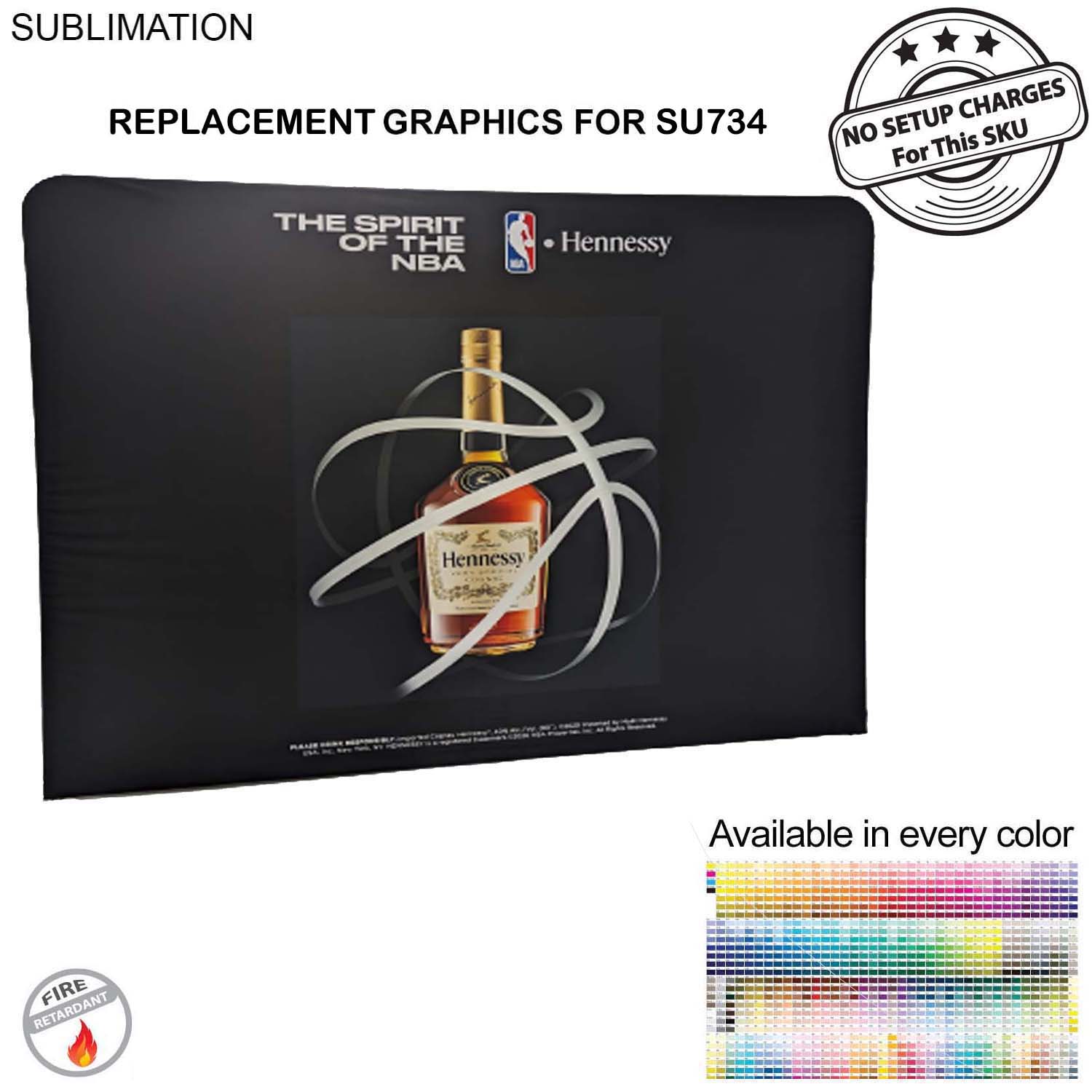 Replacement Graphics Double Sided 10'W x 8'H EuroFit Tension Fabric Slip on cover, NO SETUP CHARGE 3