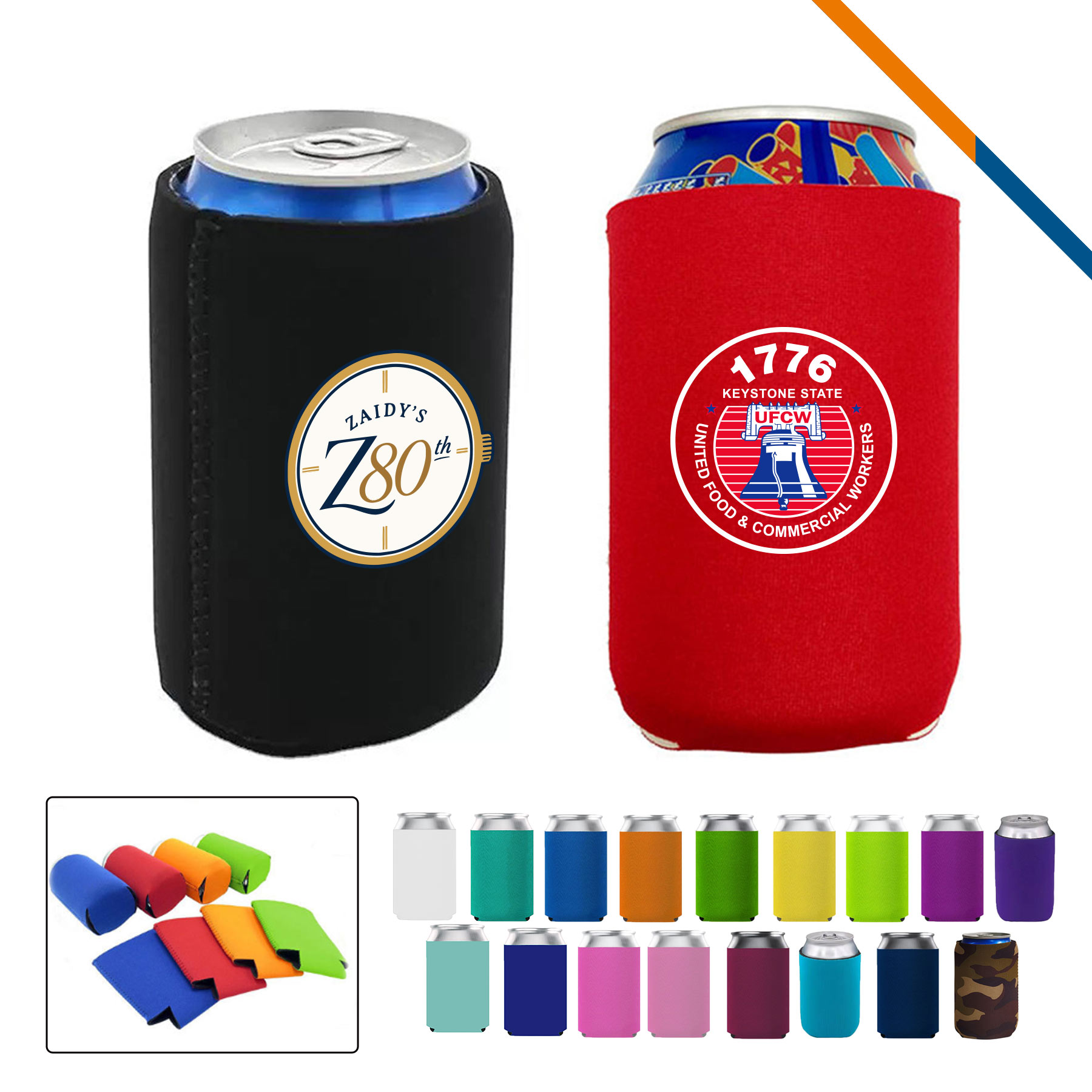 SipLock Neoprene Collapsible Can Cooler