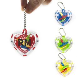 3D Puzzle Toy Maze Ball Keychain