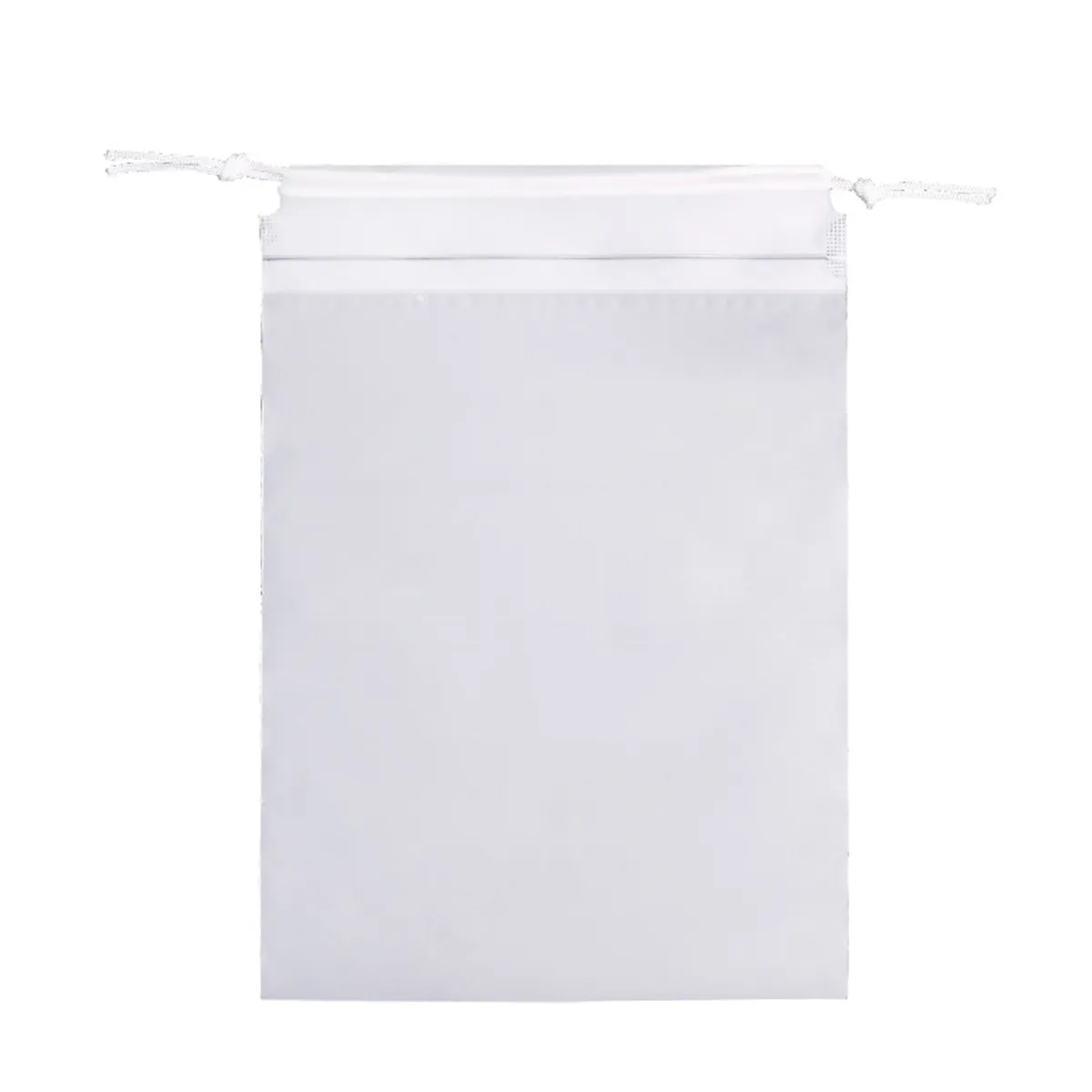 Frosted Transparent Plastic Drawstring Bag 6