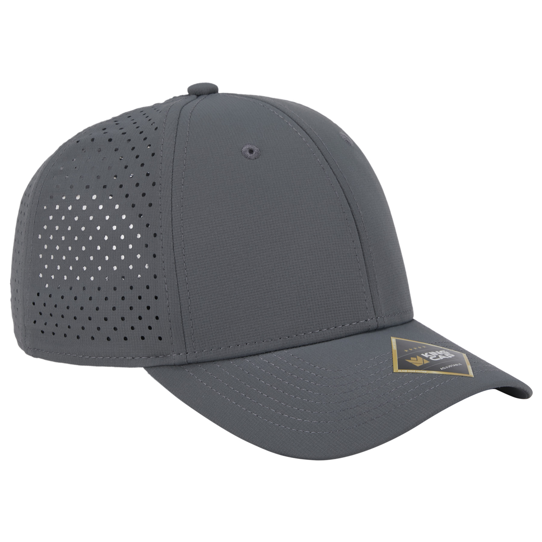 Crest 6-Panel Sport Cap w/Perforated Back- Sustainable Fabric 14