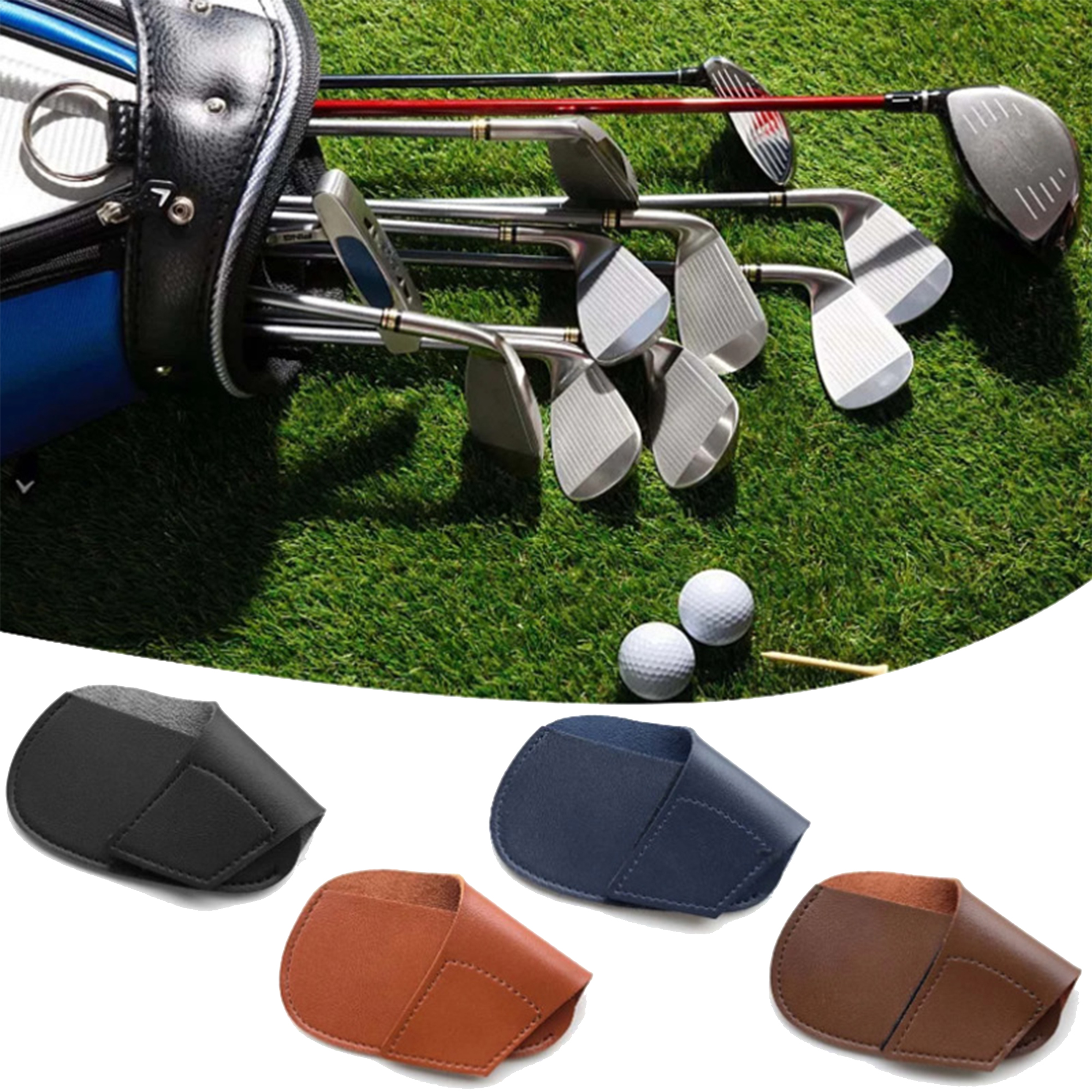 PU Leather Golf Club Headcover with Secure Closure 12