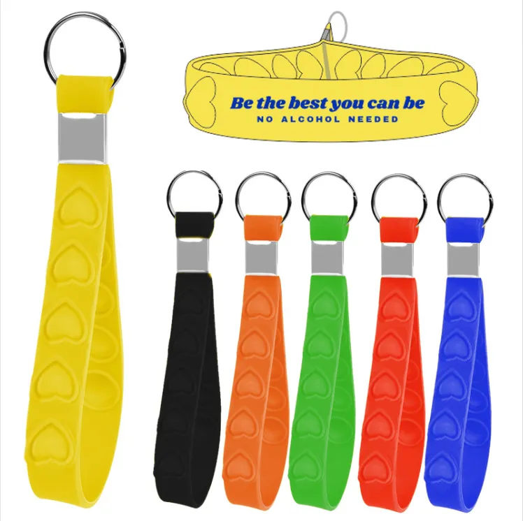 Heart Shaped Push-Up Stress Reliever KeychainKeychain