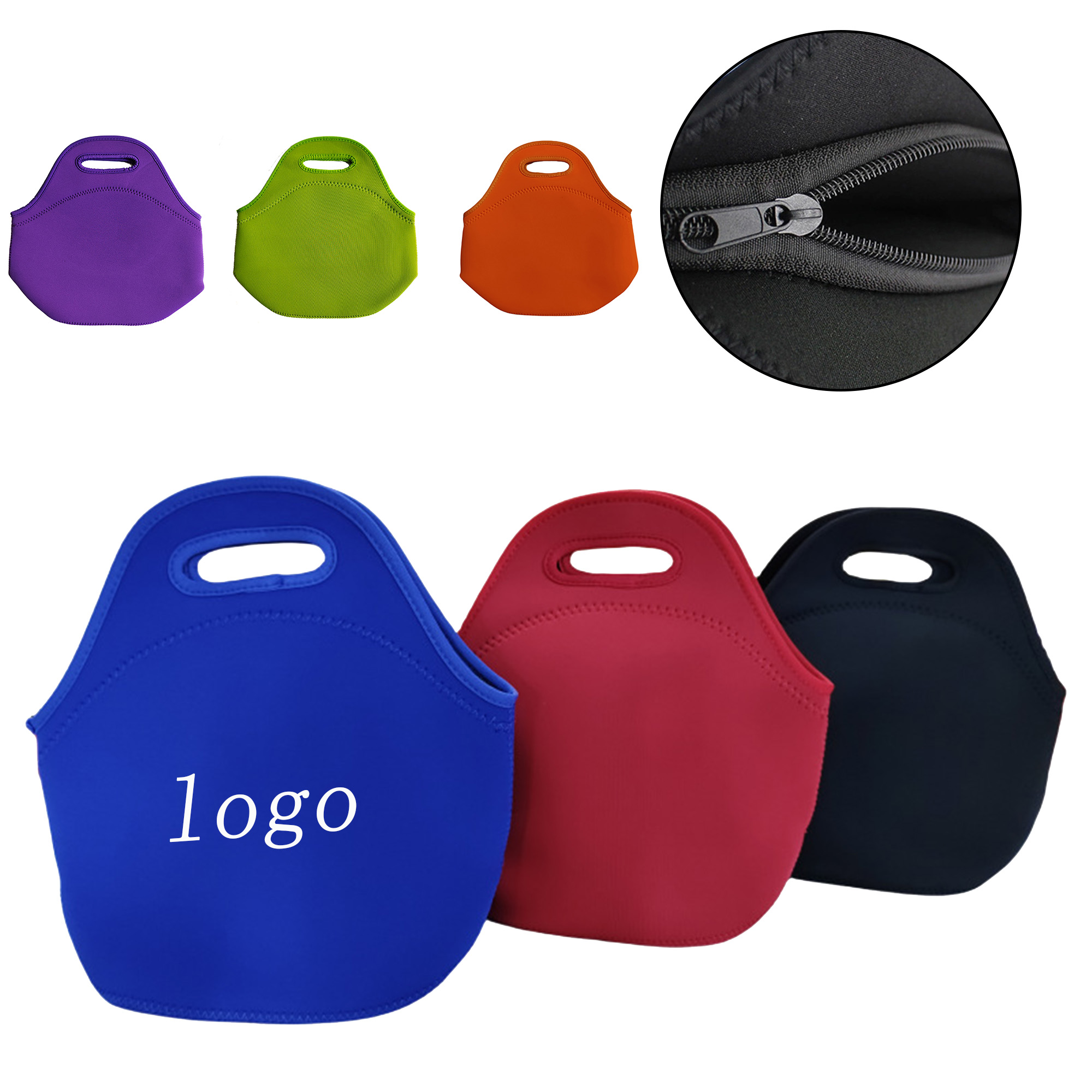 Portable Neoprene Lunch Tote Bag 4
