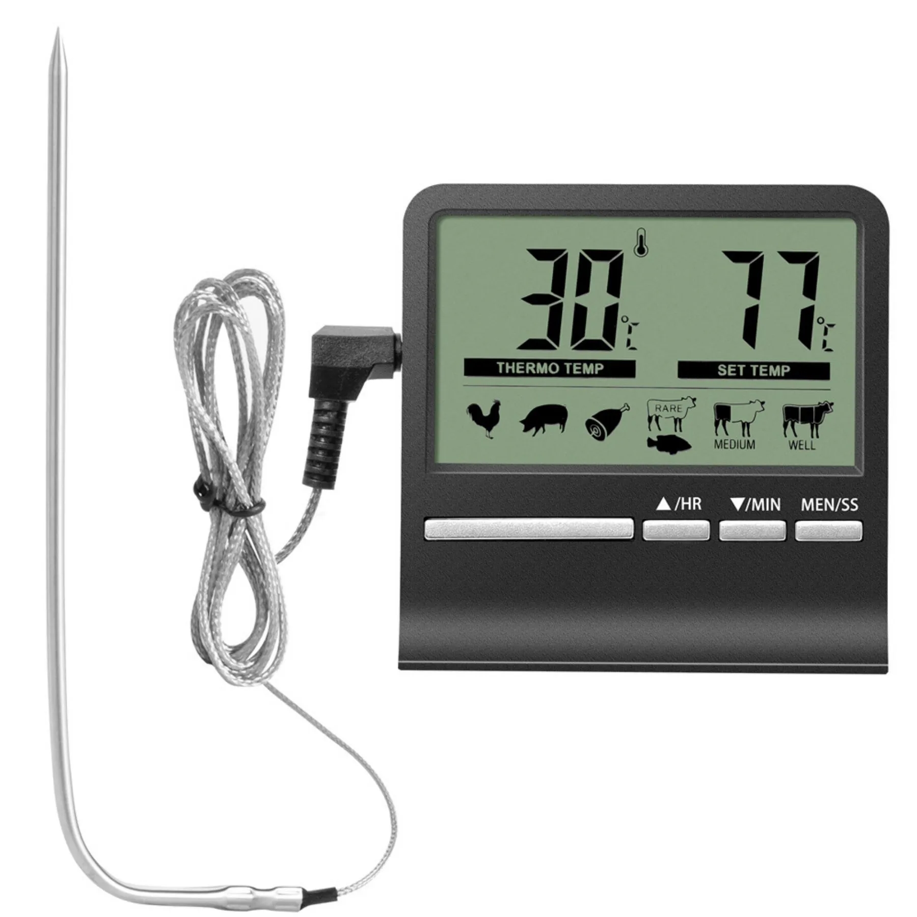 LCD Large Screen Meat Thermometer 14