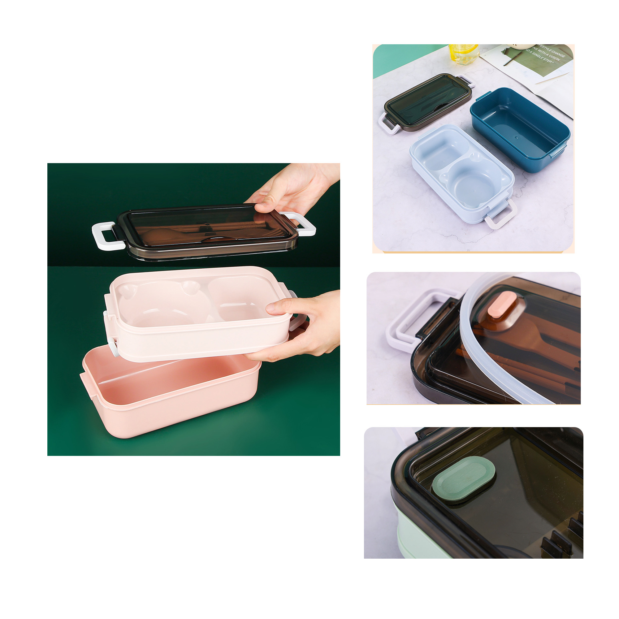 Portable Lunch Box With Utensils 6