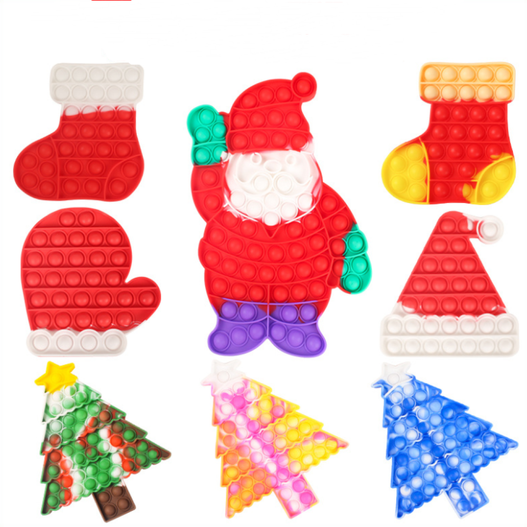Push Bubble Pops Christmas Toy